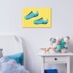 Placa Decorativa Futebol Kids Chuteira 20x30cm