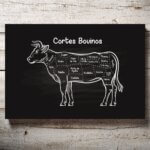 Placa Decorativa MDF Cortes Brasileiros Bovino 30x40cm