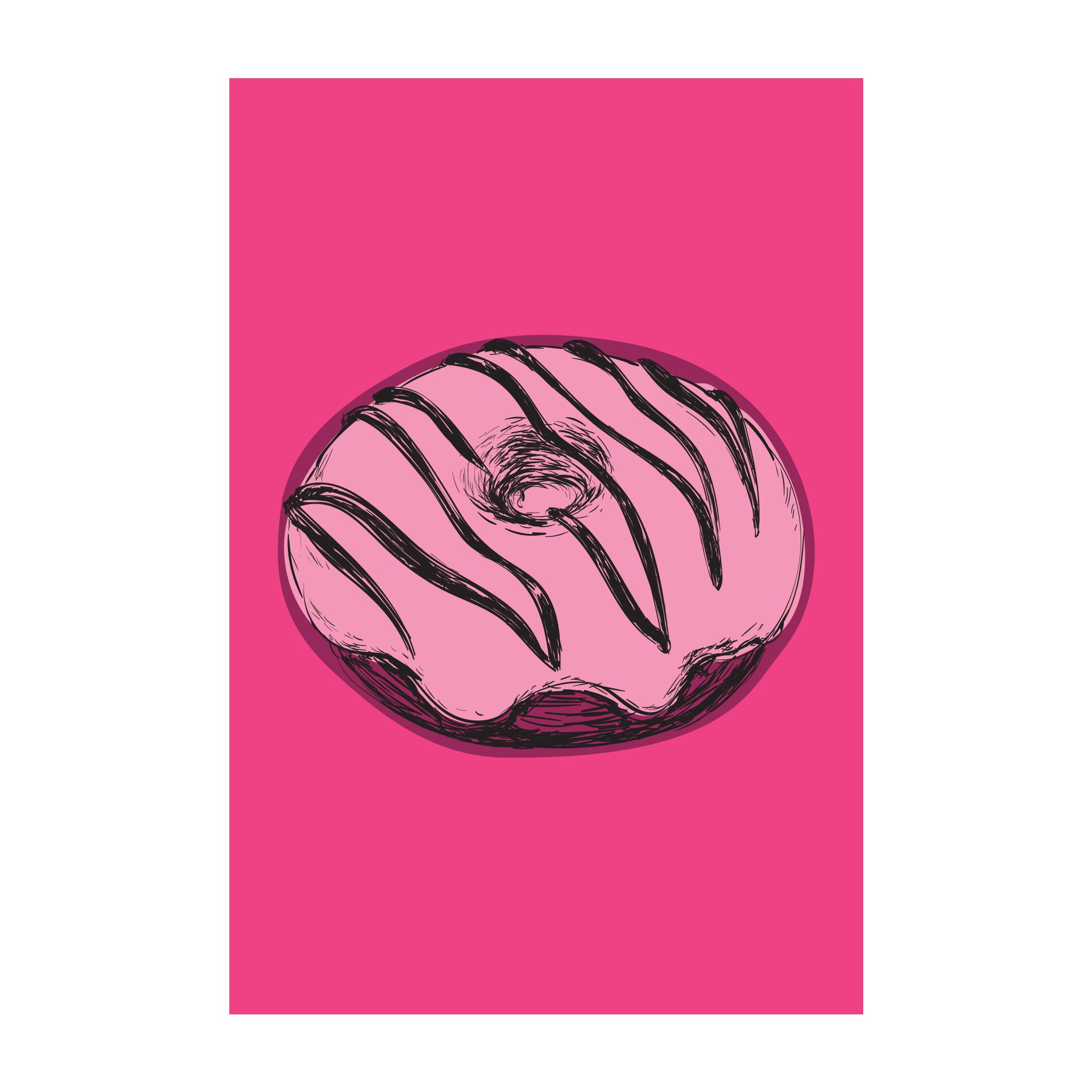 Placa Decorativa Cozinha Donut 20x30cm,Placa Decorativa Cozinha Donut 20x30cm