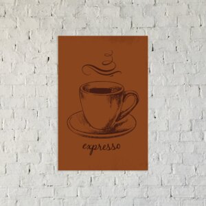 Placa Decorativa Cozinha Expresso Café 20x30cm,Placa Decorativa Cozinha Expresso Café 20x30cm