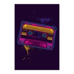 Placa Decorativa Fita Cassete Hobby 20x30cm