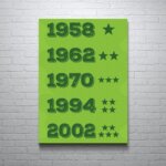 Placa Decorativa MDF Futebol Campeonatos 20x30cm