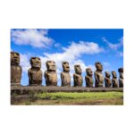 Placa Decorativa Viagem Ilha de Páscoa Chile 20x30cm