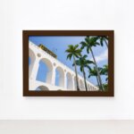 Quadro Cidade Rio de Janeiro Lapa Moldura Marrom 22x32cm