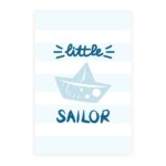 Placa Decorativa Infantil Marinheiro Barco 20x30cm