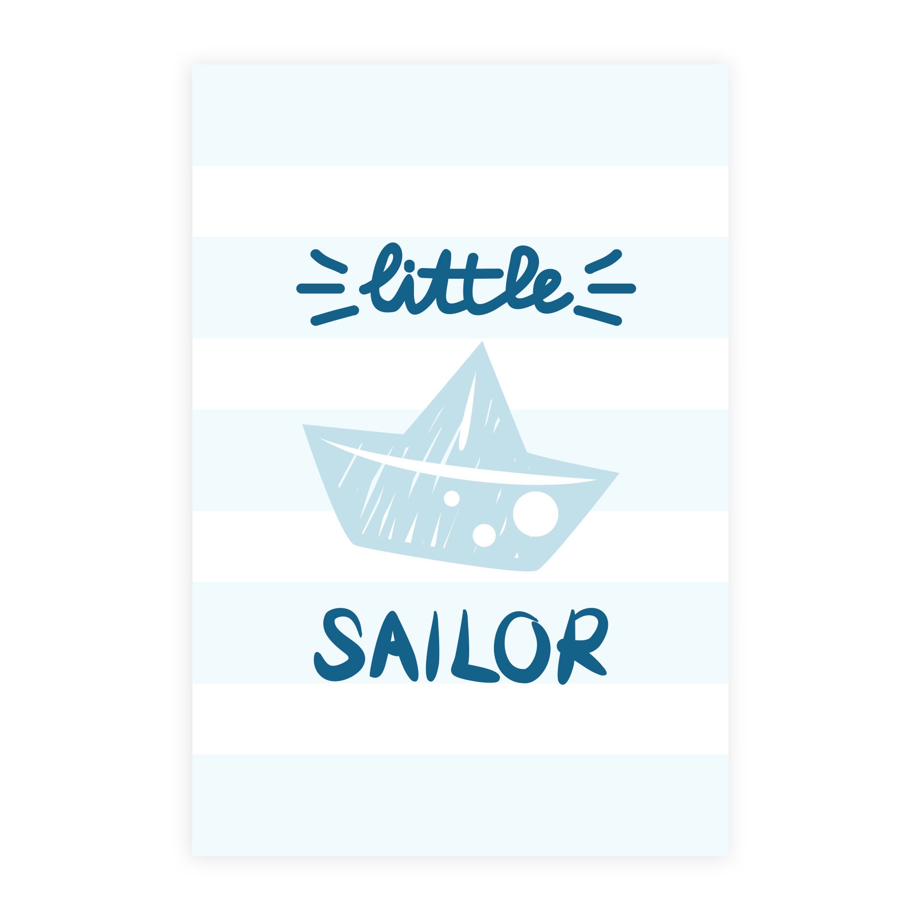 Placa Decorativa Infantil Marinheiro Barco 20x30cm