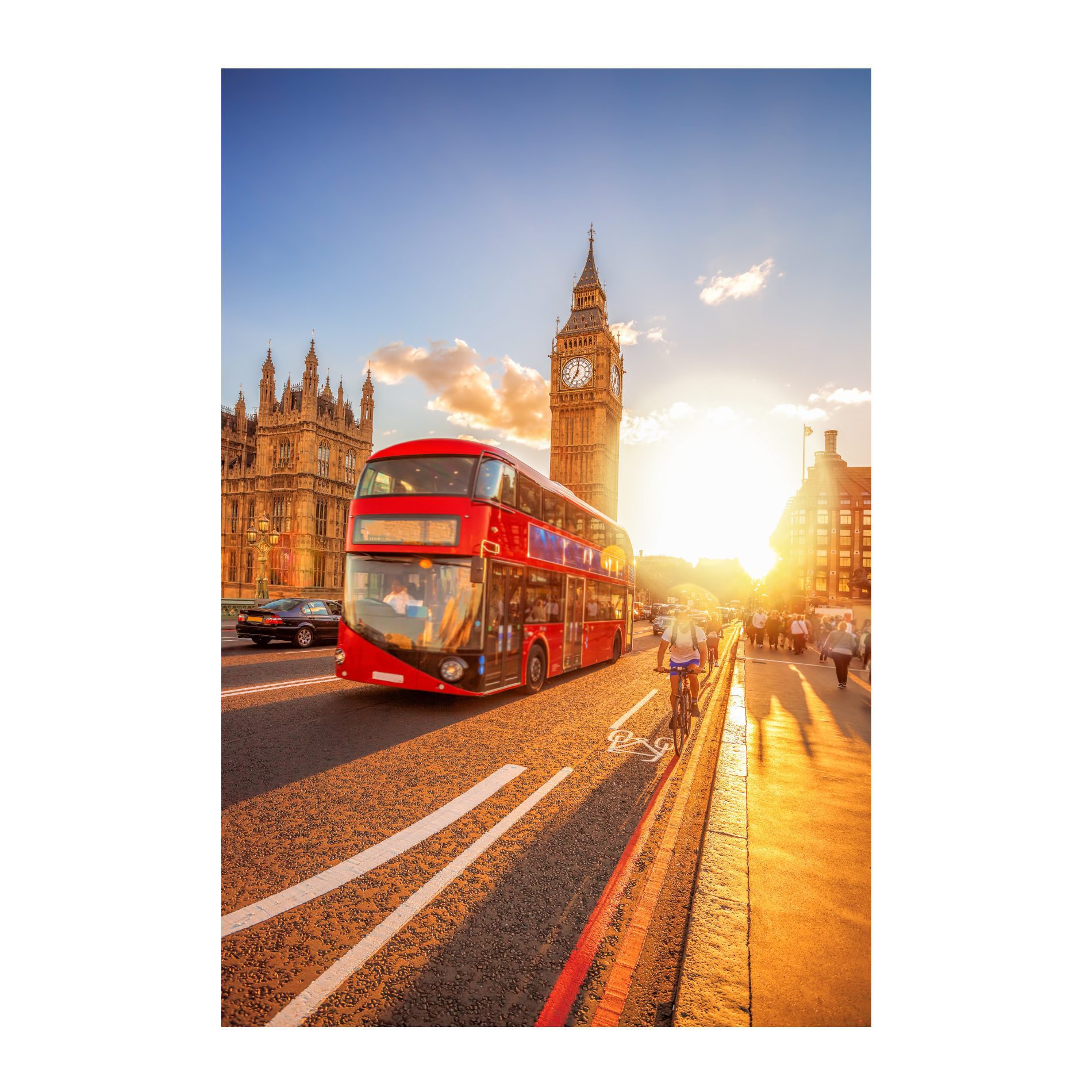 Placa Decorativa Cidades Londres Big Ben 20x30cm,Placa Decorativa Cidades Londres Big Ben 20x30cm