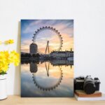 Placa Decorativa Cidades Londres London Eye 30x40cm
