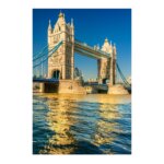 Placa Decorativa Cidades Londres Tower Bridge 20x30cm