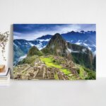 Placa Decorativa Paisagem Peru Machu Picchu 30x40cm