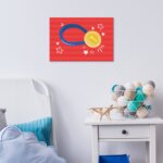 Placa Decorativa Futebol Kids Medalha 20x30cm