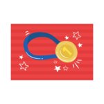 Placa Decorativa Futebol Kids Medalha 30x40cm