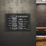 Placa Decorativa Comida Melhor Hambúrguer 30x40cm