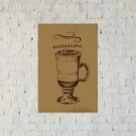 Placa Decorativa Cozinha Café Mochaccino 20x30cm