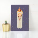 Placa Decorativa MDF Nossa Senhora de Fátima 30x40cm