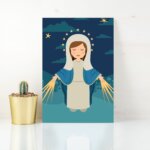 Placa Decorativa MDF Nossa Senhora das Graças 20x30cm