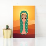 Placa Decorativa MDF Nossa Senhora de Guadalupe 30x40cm