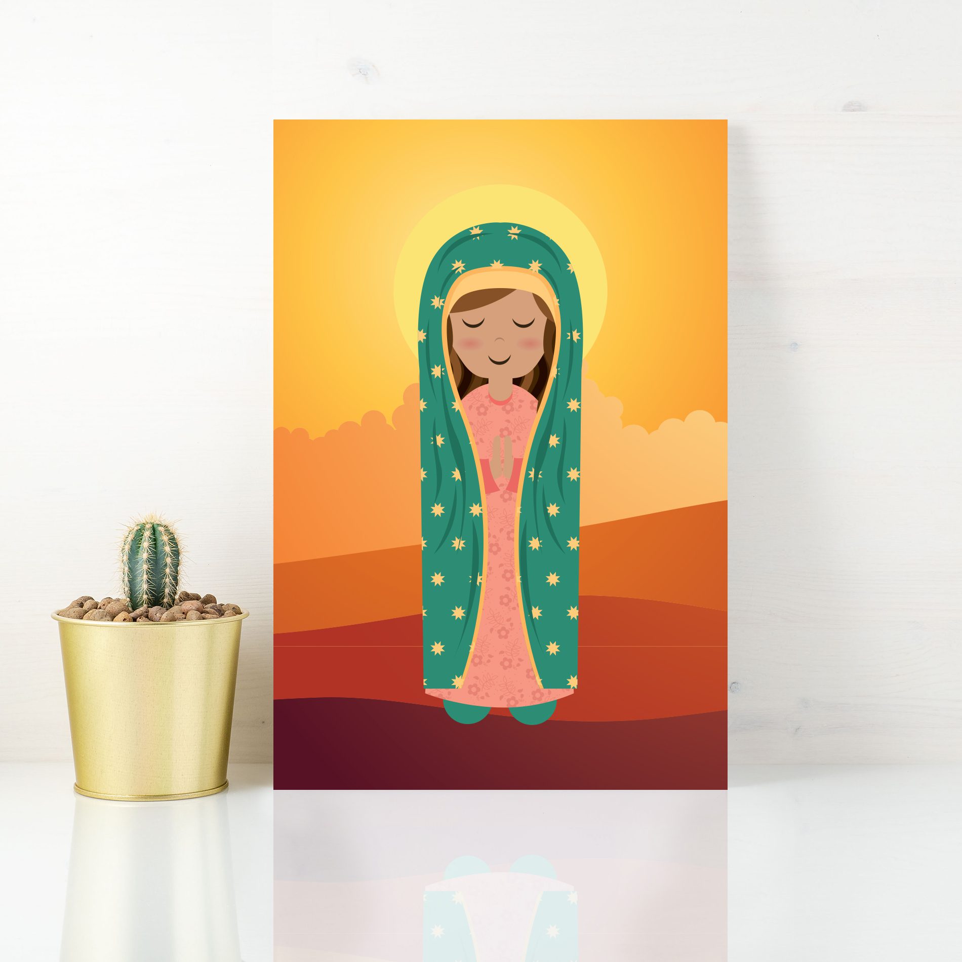 Placa Decorativa MDF Nossa Senhora de Guadalupe