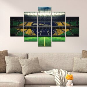 Placas Decorativas em MDF Bandeira do Brasil no Estádio
