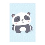 Placa Decorativa Animais Panda Deitado 20x30cm