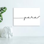Placa Decorativa "Para" 30x40cm