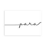 Placa Decorativa "Para" 20x30cm