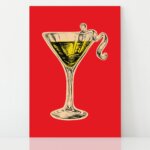Placa Decorativa Cozinha Bebidas Drink 04 20x30cm