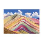 Placa Decorativa Paisagem Peru Rainbow Montain 20x30cm
