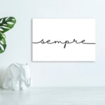 Placa Decorativa "Sempre" 30x40cm