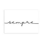 Placa Decorativa "Sempre" 20x30cm