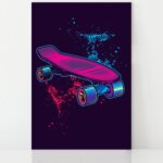 Placa Decorativa Skate Hobby 20x30cm