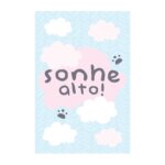 Placa Decorativa Animais Panda Sonhe Alto 20x30cm