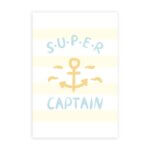 Placa Decorativa Infantil Marinheiro Capitão 20x30cm