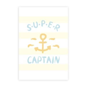 Placa Decorativa Infantil Marinheiro Capitão 20x30cm