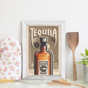 Quadro Bebida Vintage Tequila