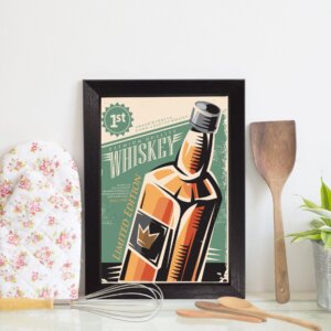 Quadro Decorativo Bebida Vintage Whisky