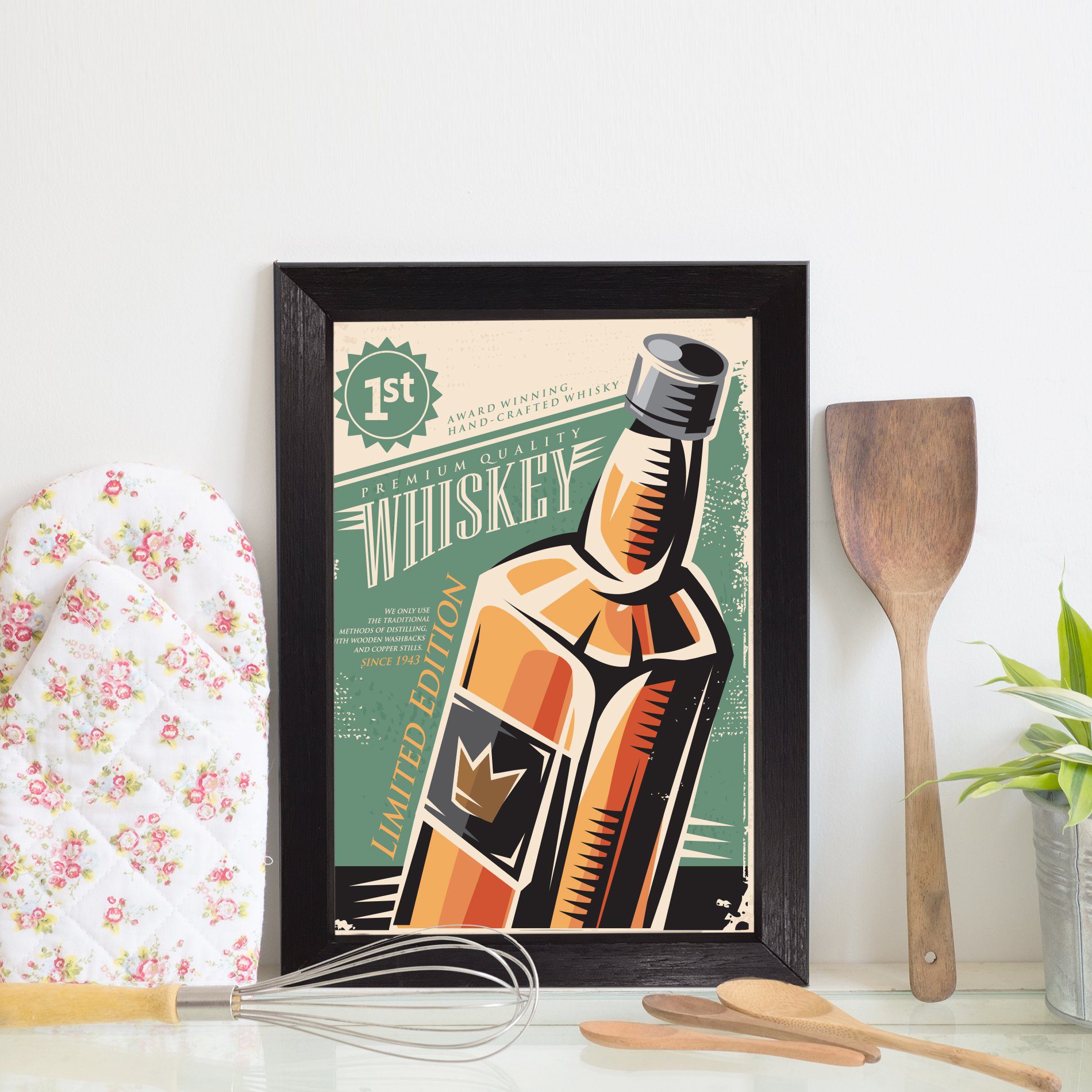 Quadro Decorativo Bebida Vintage Whisky