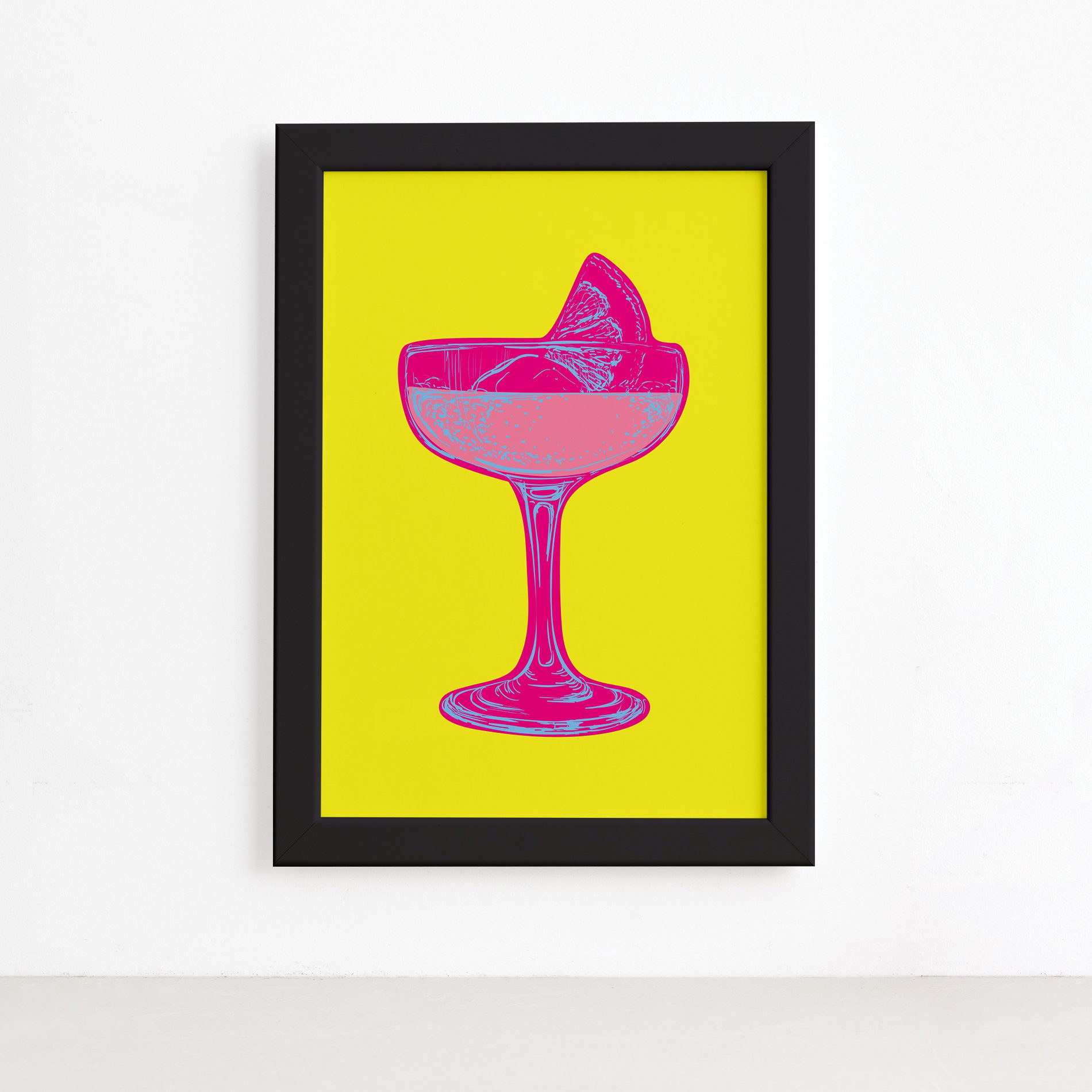 Quadro Cozinha Bebidas Drink 01 Moldura Preta 22x32cm,Quadro Cozinha Bebidas Drink 01 Moldura Preta 22x32cm