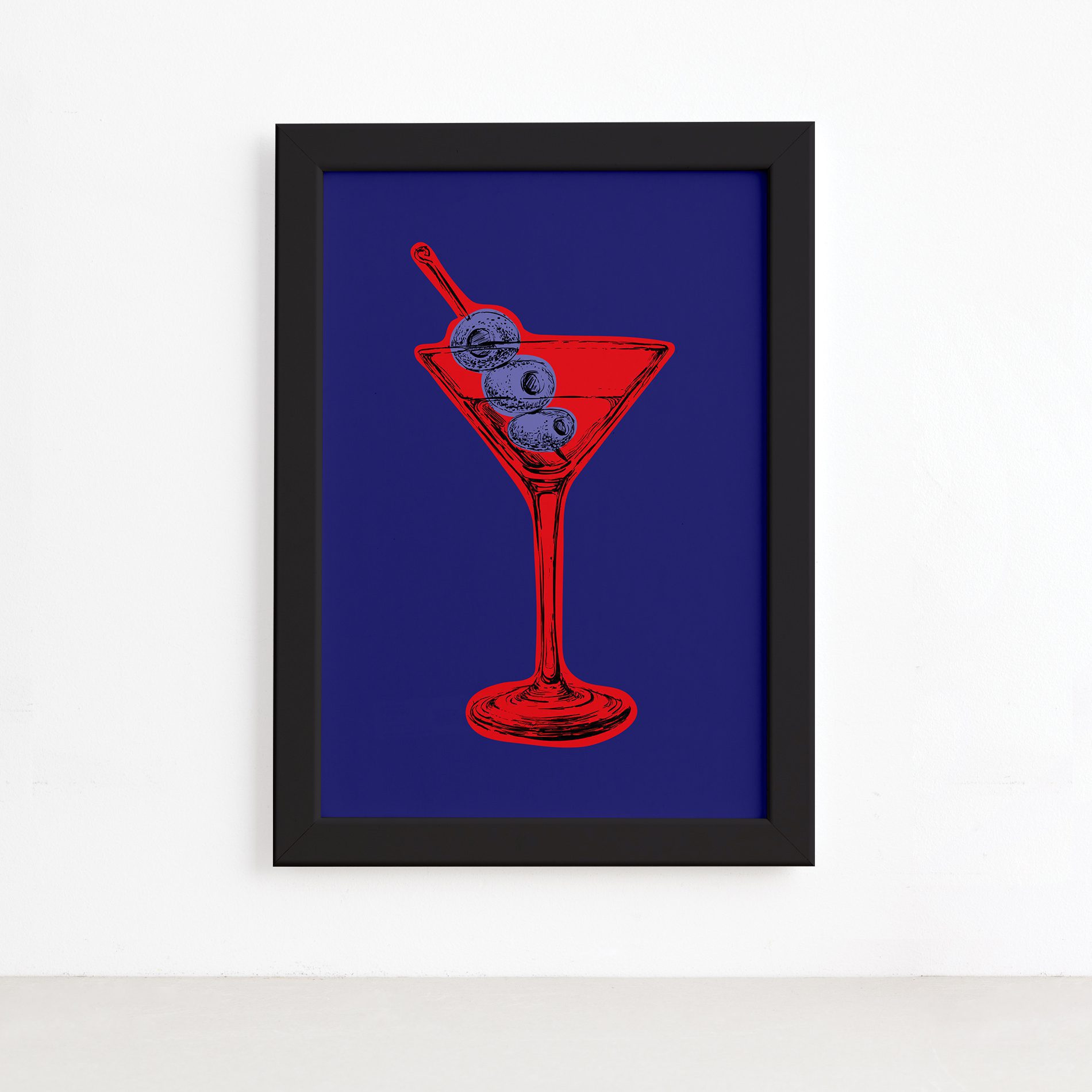 Quadro Cozinha Bebidas Drink 02 Moldura Preta 22x32cm,Quadro Cozinha Bebidas Drink 02 Moldura Preta 22x32cm