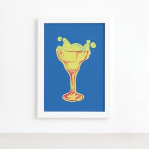 Quadro Cozinha Bebidas Drink 03 Moldura Branca 22x32cm,Quadro Cozinha Bebidas Drink 03 Moldura Branca 22x32cm