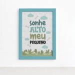 Quadro Sonhe Alto Meu Pequeno Jurassic Baby 22x32cm