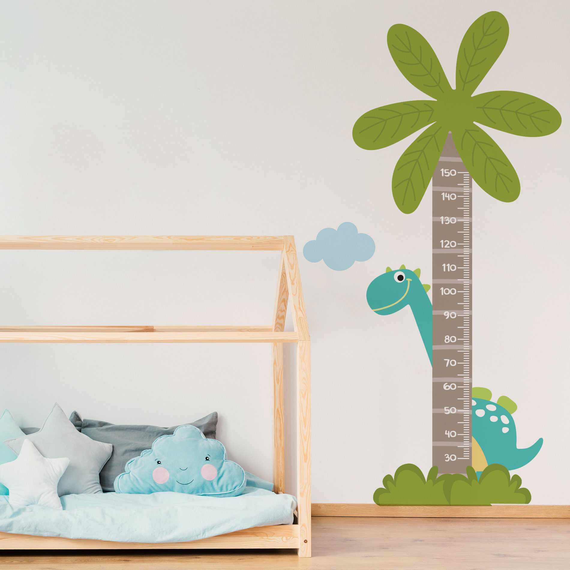 Adesivo de Parede Infantil Régua Dinossauro Baby 2