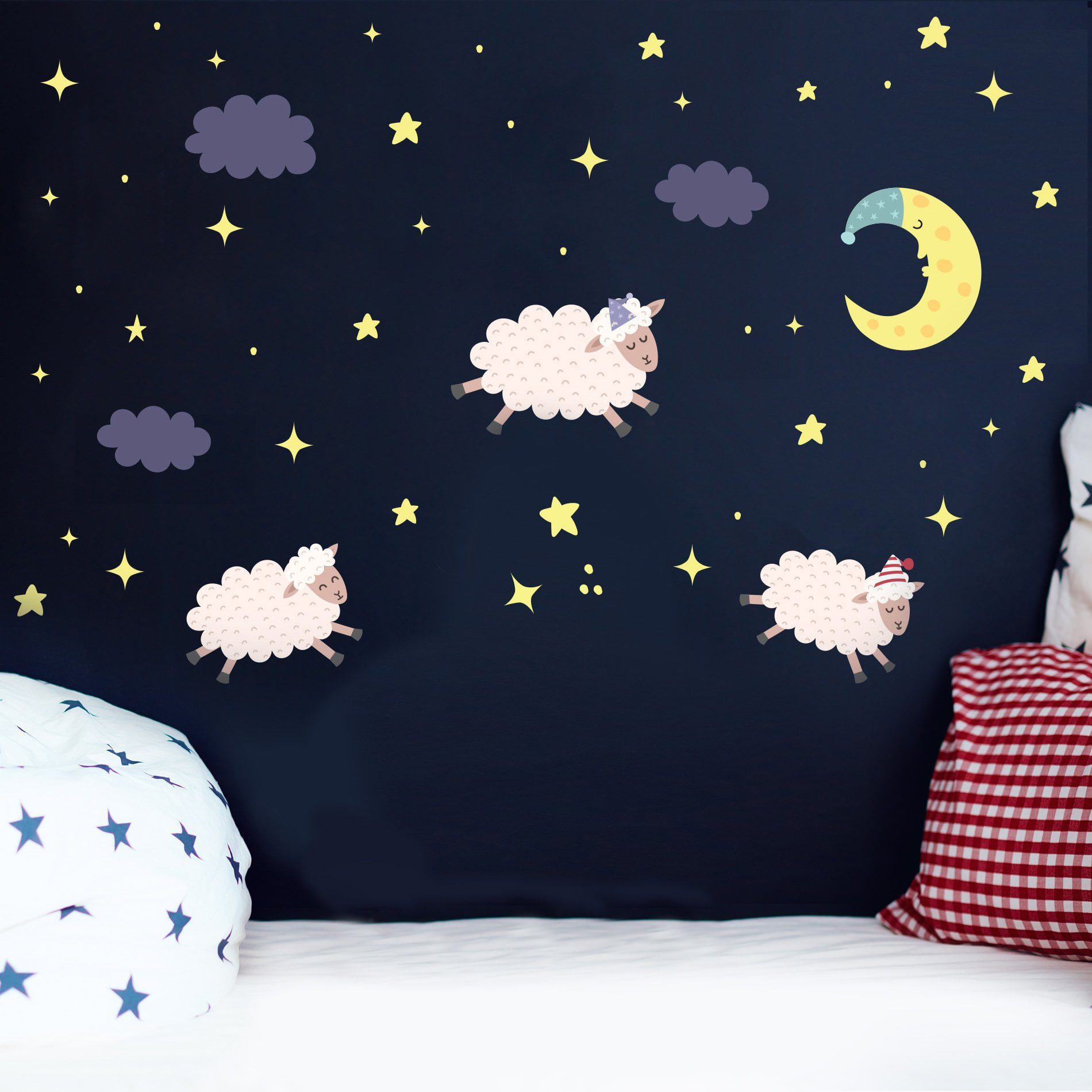 Adesivo Parede Quarto Infantil Ovelhas