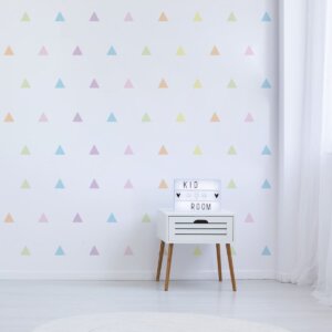 Adesivo de Parede Triangulos Aquarela para Quarto Infantil