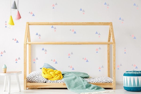 Adesivo de Parede Triangulos Tons de Marrom 78un