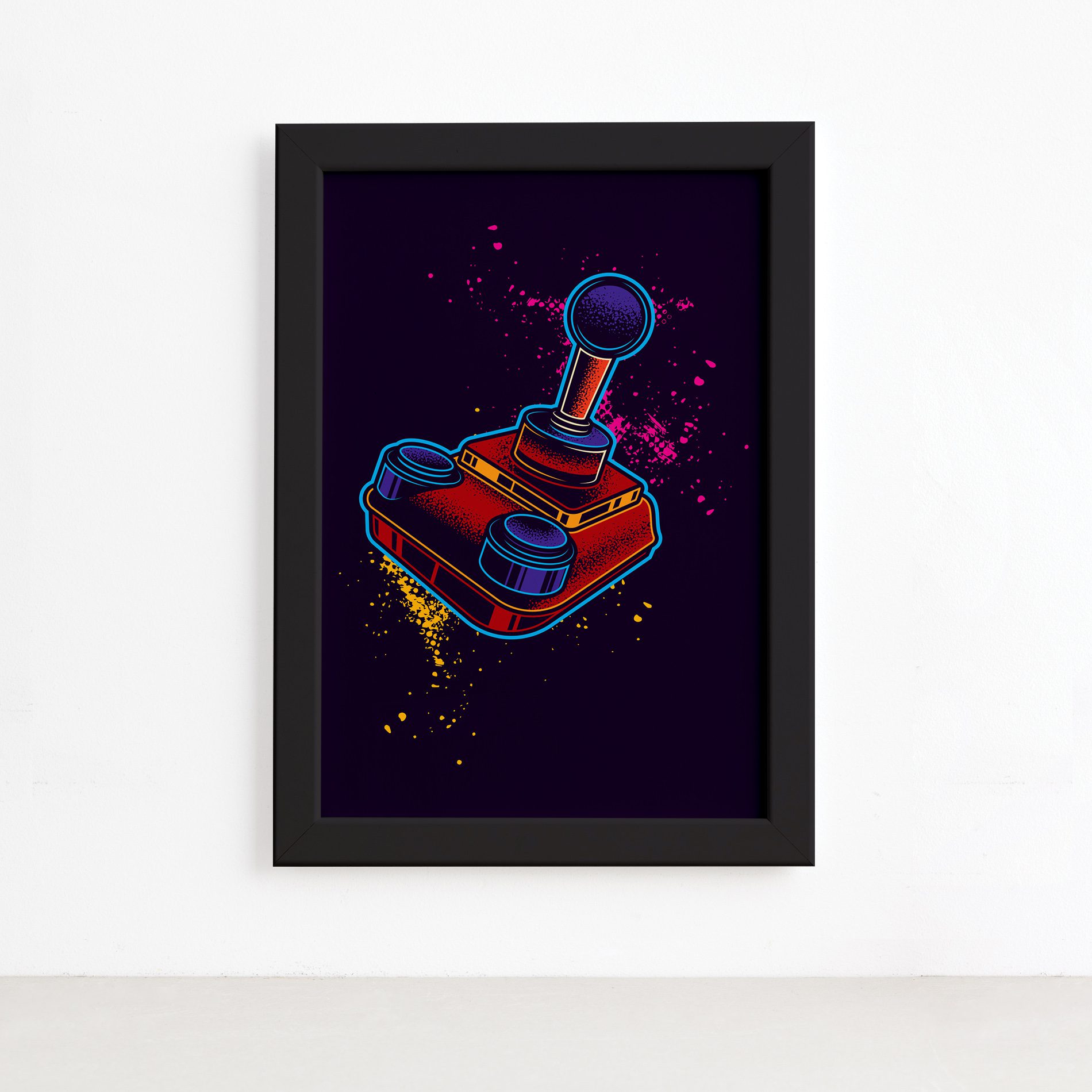 Quadro Video Game Hobby Moldura Preta 22x32cm,Quadro Video Game Hobby Moldura Preta 22x32cm