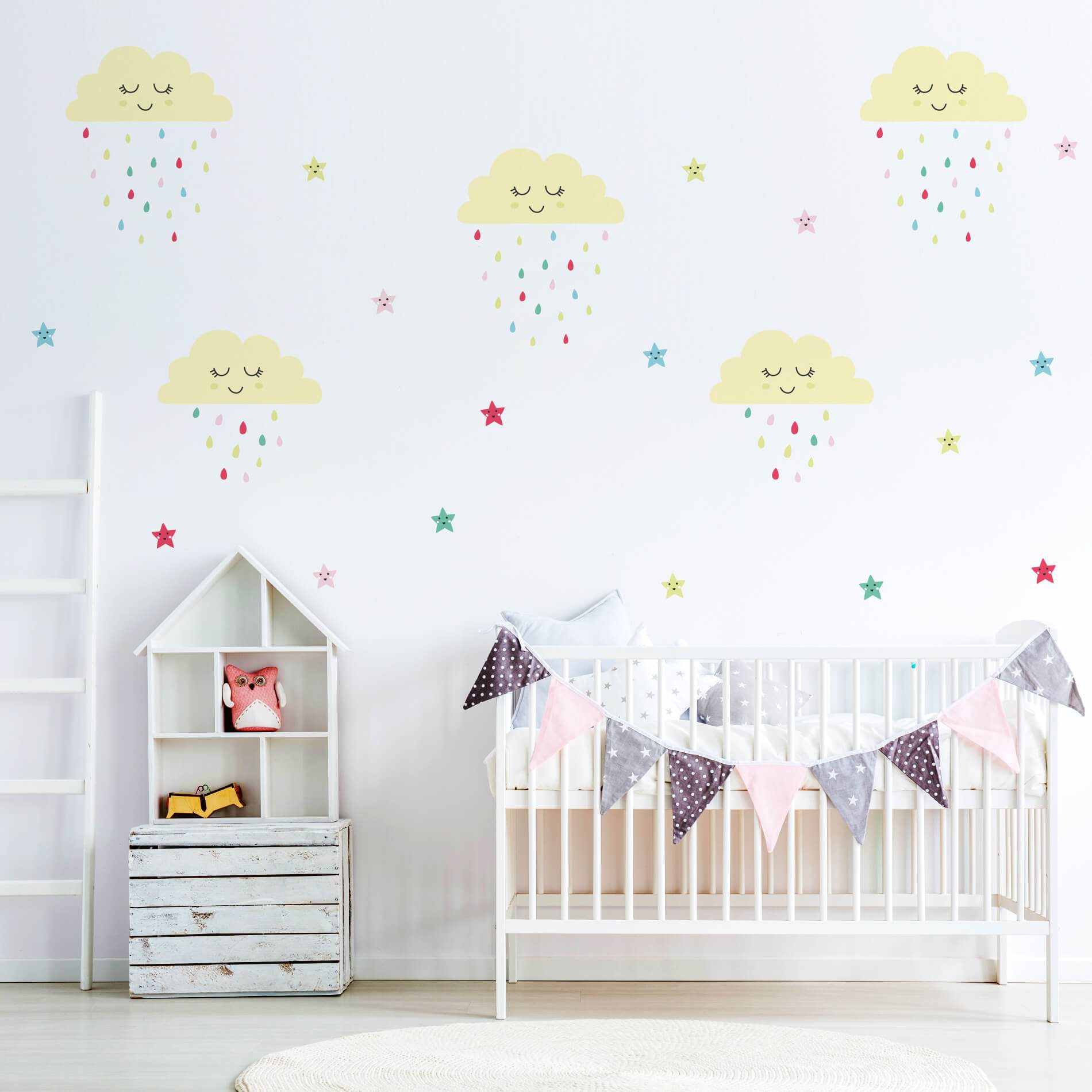 Adesivo de Parede Infantil Chuva de Amor