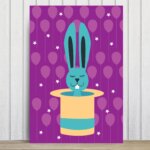 Placa Decorativa Infantil Circo Cartola MDF 30x40cm