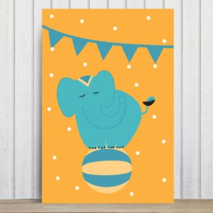 Placa Decorativa Infantil Circo Elefante MDF