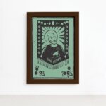 Quadro São Pedro Junino Moldura Marrom 22x32cm